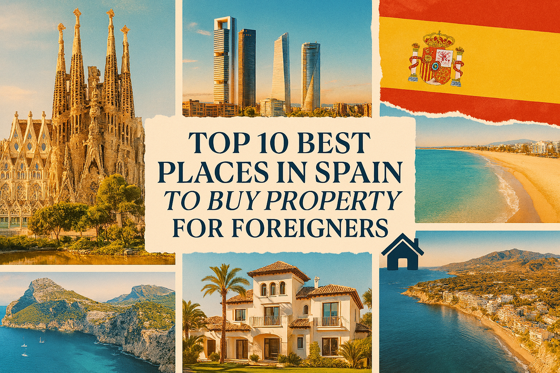 Top 10 Best Places to Buy Property in Spain for Foreigners — explore Spain’s best cities and coastal areas for property investment, villas, and houses for sale with expert guidance from Tharros Brokers.