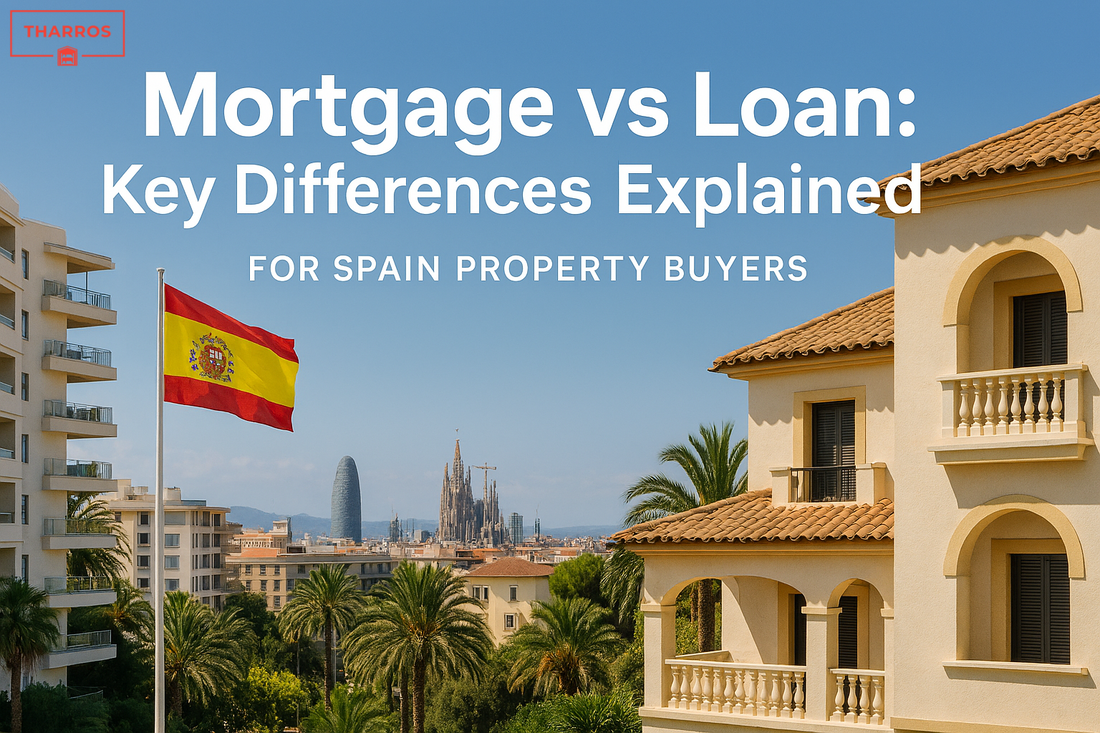 Loan and mortgage explained: key differences, features, and considerations for buyers comparing mortgage vs loan in Spain.