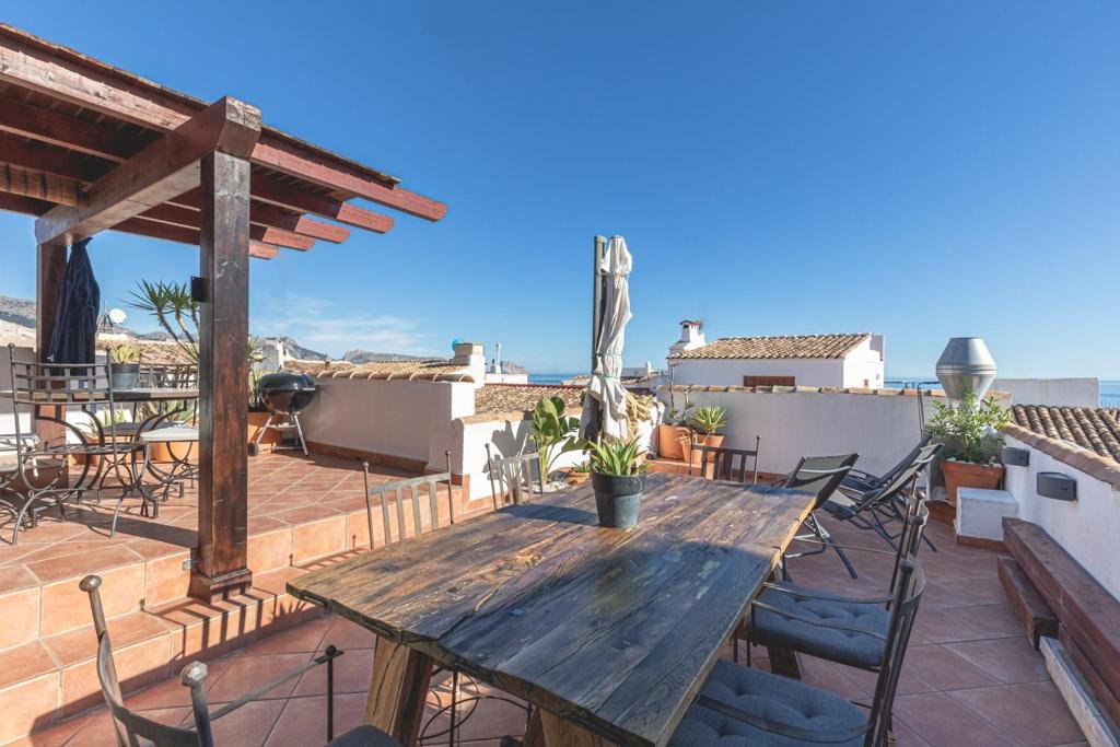 Altea rooftop terrace with sea views