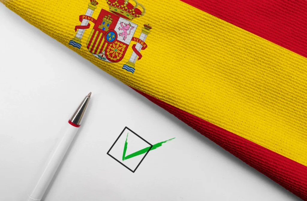 social security number Spain — Spanish flag representing the NUSS registration process for foreign residents